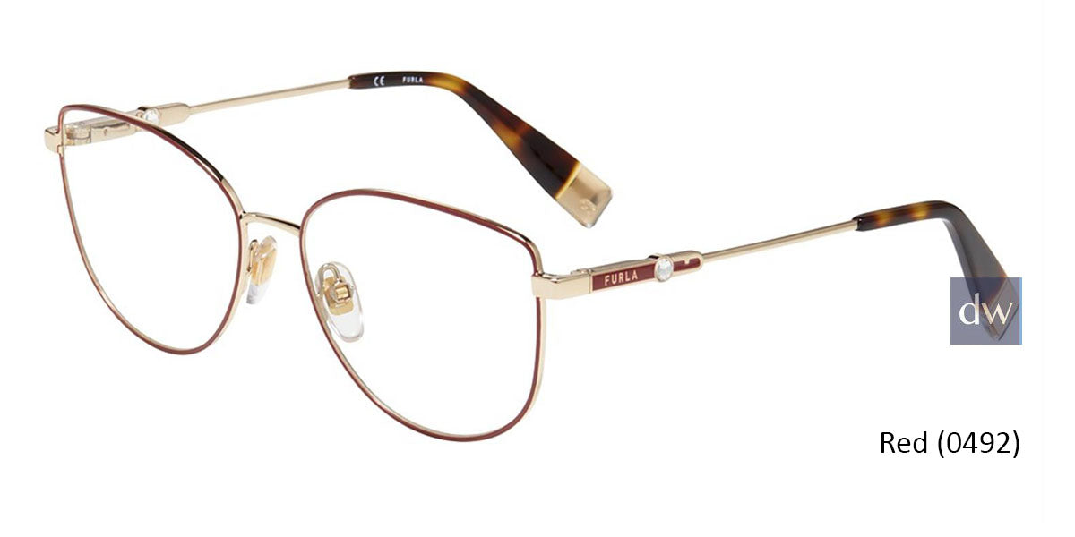 Red (0492) Furla VFU391S Eyeglasses