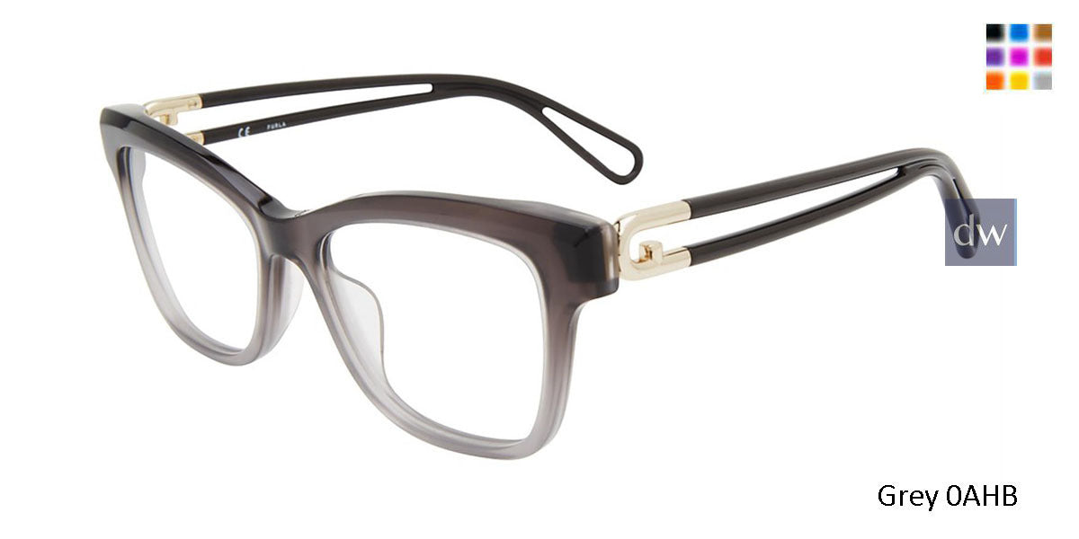 Grey 0AHB Furla VFU438 Eyeglasses.