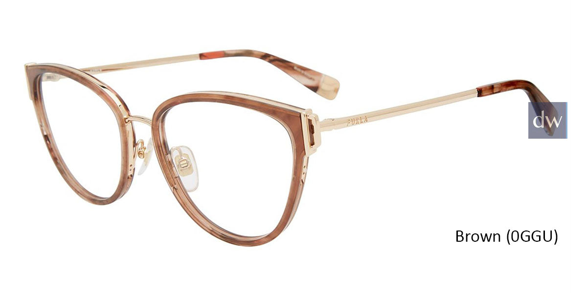 Brown (0GGU) Furla VFU444 Eyeglasses