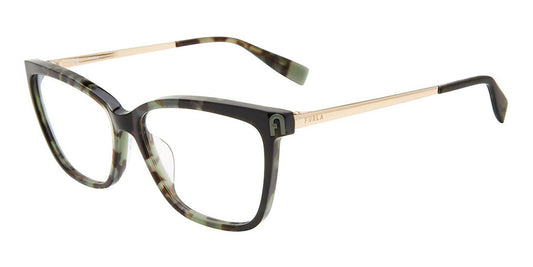 Green Tortoise (09GC) Furla VFU496 Eyeglasses