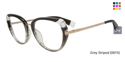 Grey Striped (06Y3) Furla VFU500 Eyeglasses