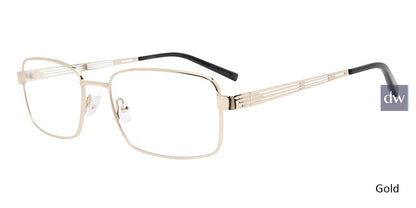 Gold Jones New York VJOM371 Eyeglasses.
