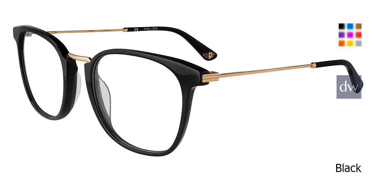 Black Police VPL686 Eyeglasses.
