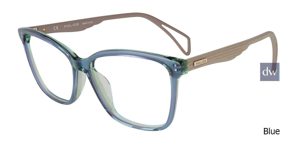 Blue Police  VPL731 Eyeglasses.