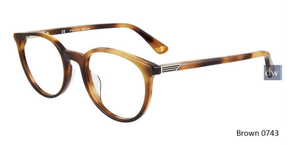 Brown 0743 Police VPL883N Eyeglasses
