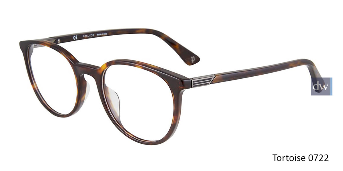 Tortoise 0722 Police VPL883N Eyeglasses