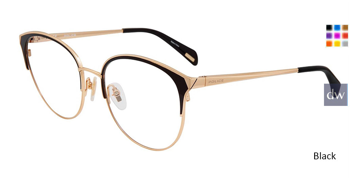 Black Police VPL843 Eyeglasses.