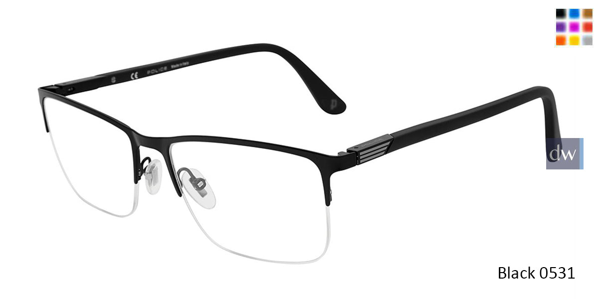 Black 0531 Police VPL884 Eyeglasses.
