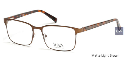 Matte Light Brown Viva VV4021 Eyeglasses.
