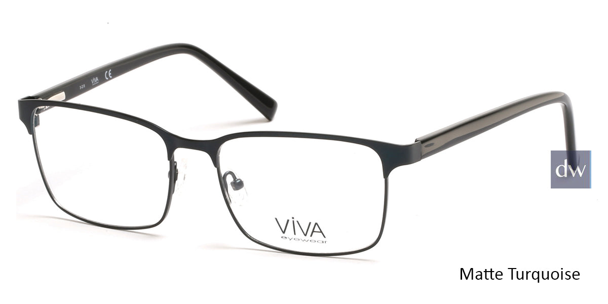 Matte Turquoise Viva VV4021 Eyeglasses.