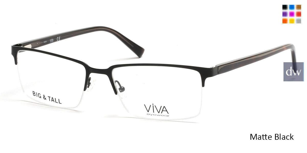 Matte Black Viva VV4025 Eyeglasses.