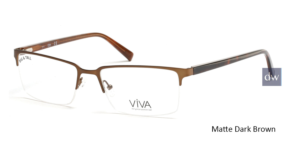 Matte Dark Brown Viva VV4025 Eyeglasses.