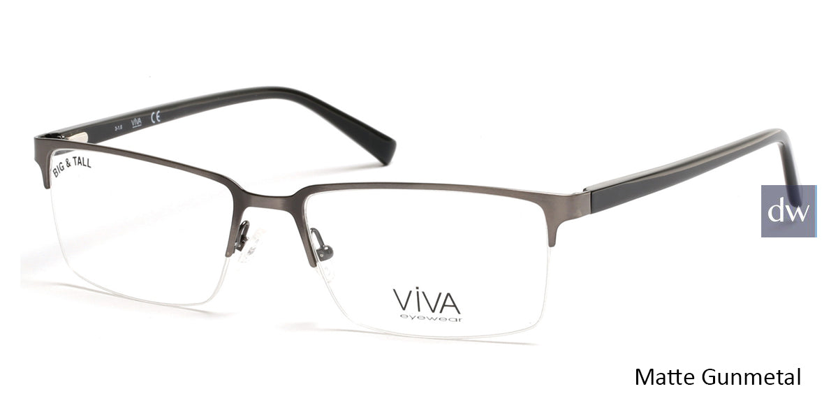 Matte Gunmetal Viva VV4025 Eyeglasses.