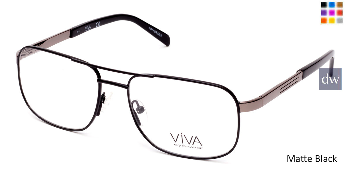 Matte Black Viva VV4030 Eyeglasses.