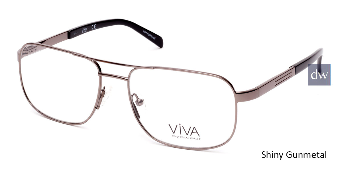 Shiny Gunmetal Viva VV4030 Eyeglasses.