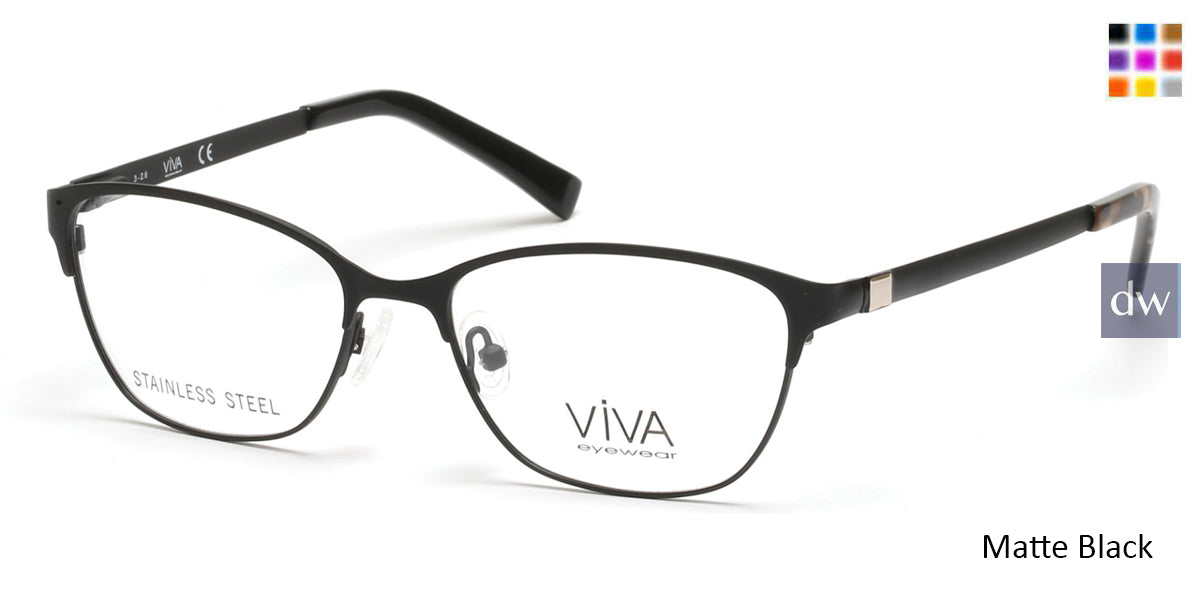 Matte Black Viva VV4506 Eyeglasses.