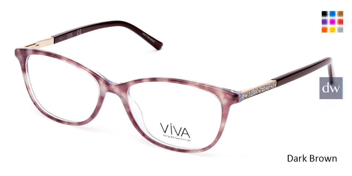 Dark Brown Viva VV4509 Eyeglasses.