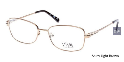 Shiny Light Brown Viva VV4511 Eyeglasses.