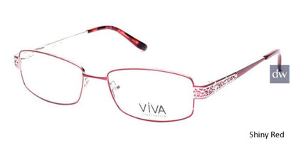 Shiny Red Viva VV4513 Eyeglasses.