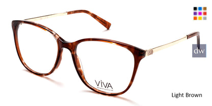 Light Brown Viva VV4516 Eyeglasses.