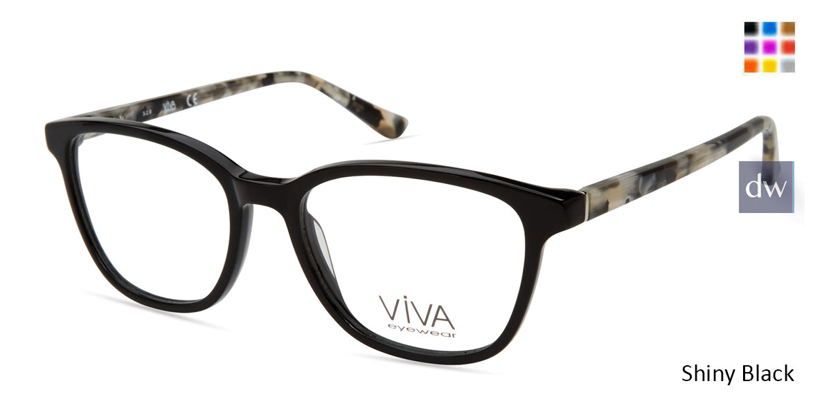 Shiny Black Viva VV4517 Eyeglasses.