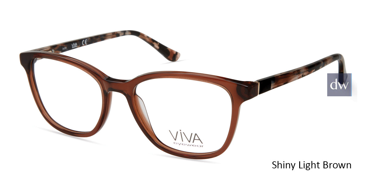 Shiny Light Brown Viva VV4517 Eyeglasses.