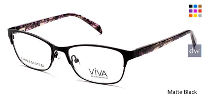 Matte Black Viva VV4518 Eyeglasses.