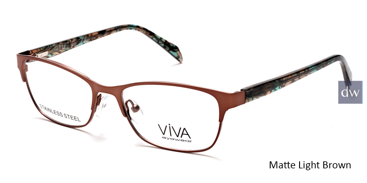 Matte Light Brown Viva VV4518 Eyeglasses.