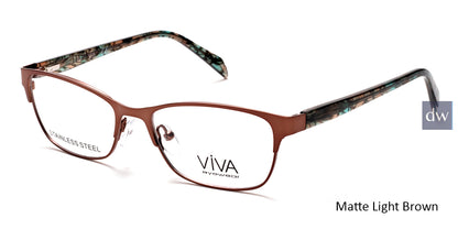 Matte Light Brown Viva VV4518 Eyeglasses.