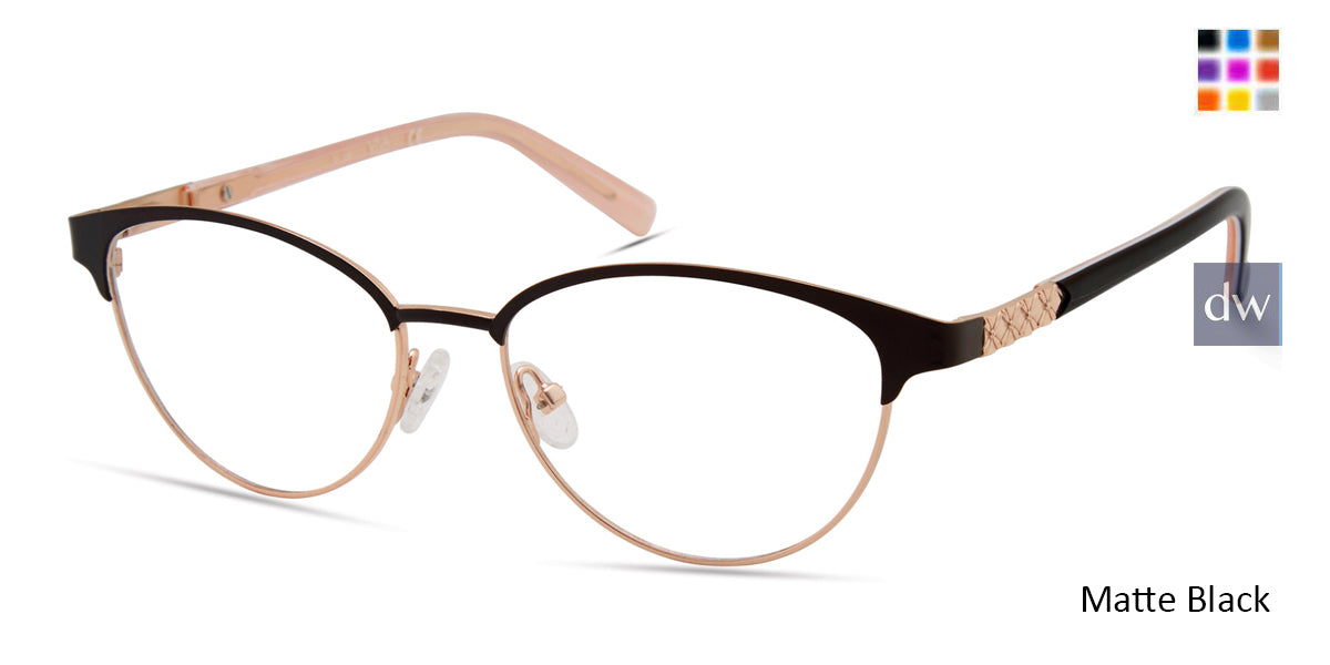 Matte Black Viva VV4519 Eyeglasses.