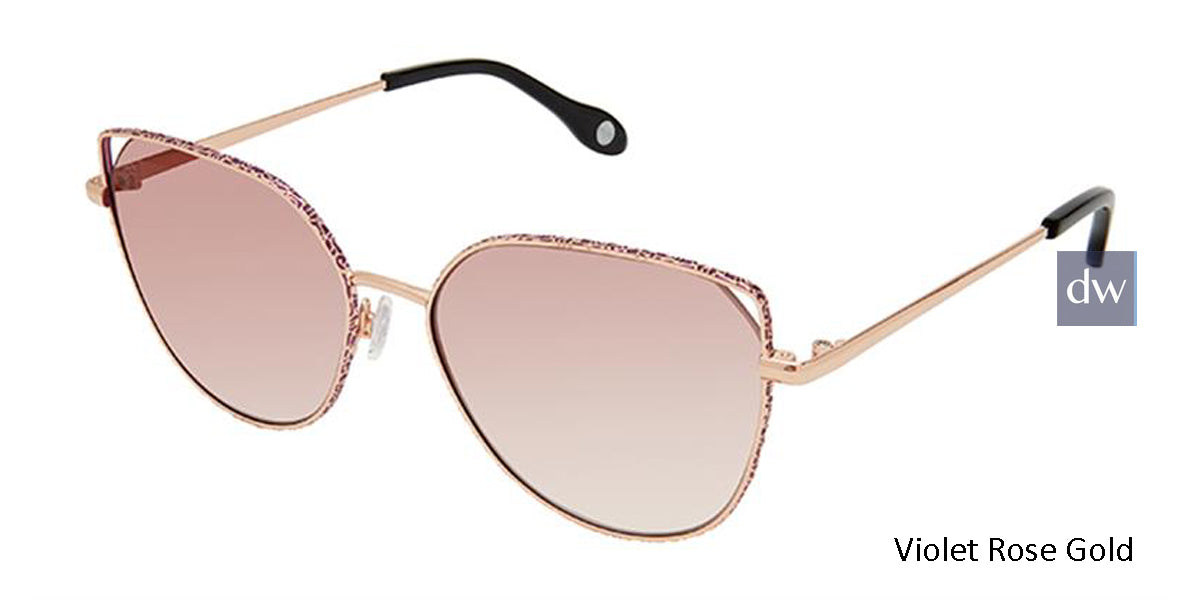 Violet Rose Gold Fysh F-2062 Sunglasses.