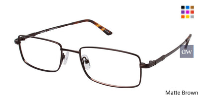 Matte Brown (c03) Vision's 215 Eyeglasses.