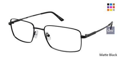 Matte Black (c03) Vision's 216 Eyeglasses.