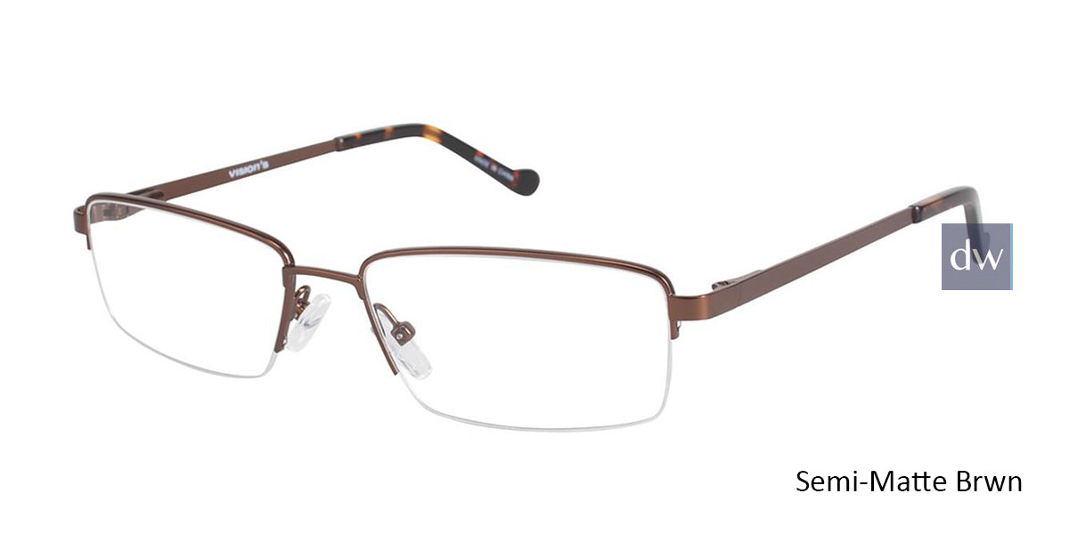 Semi-Matte Brwn (c03) Vision's 231 Eyeglasses.