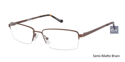 Semi-Matte Brwn (c03) Vision's 231 Eyeglasses.