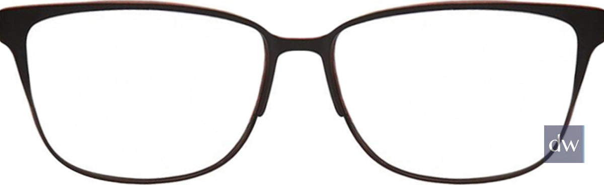 Black/Red (c01) Vision's 236 Eyeglasses.
