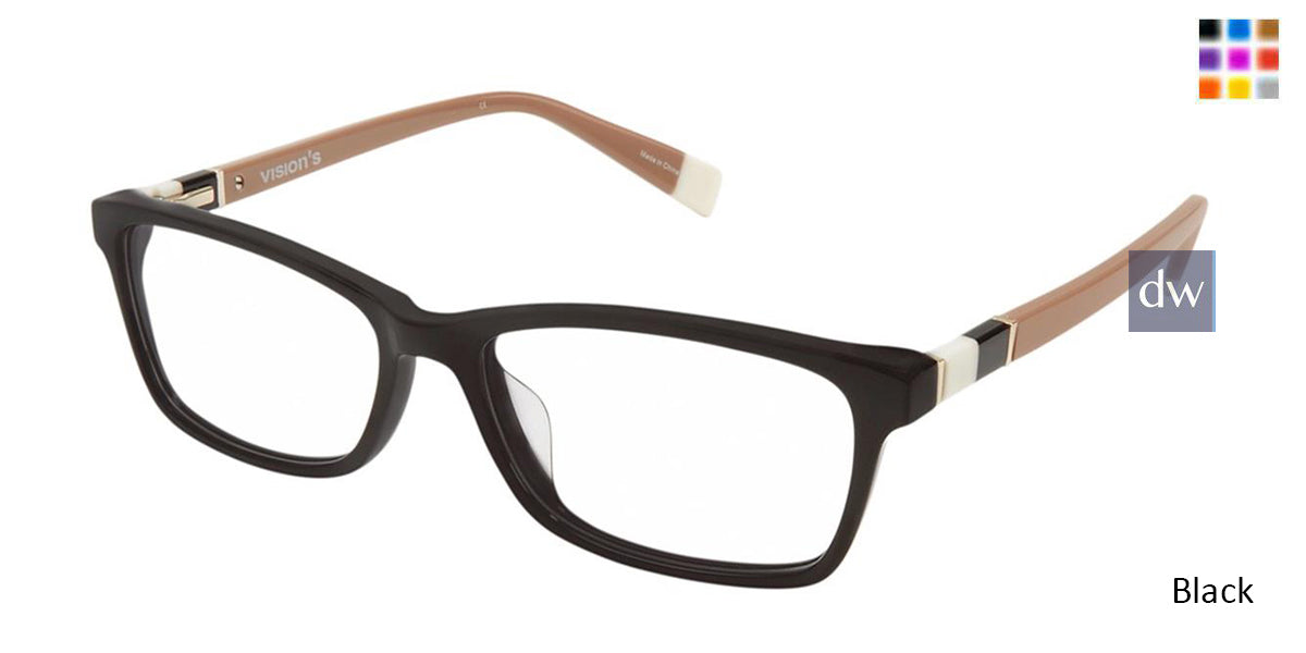 Black (c01) Vision's 239 Eyeglasses.