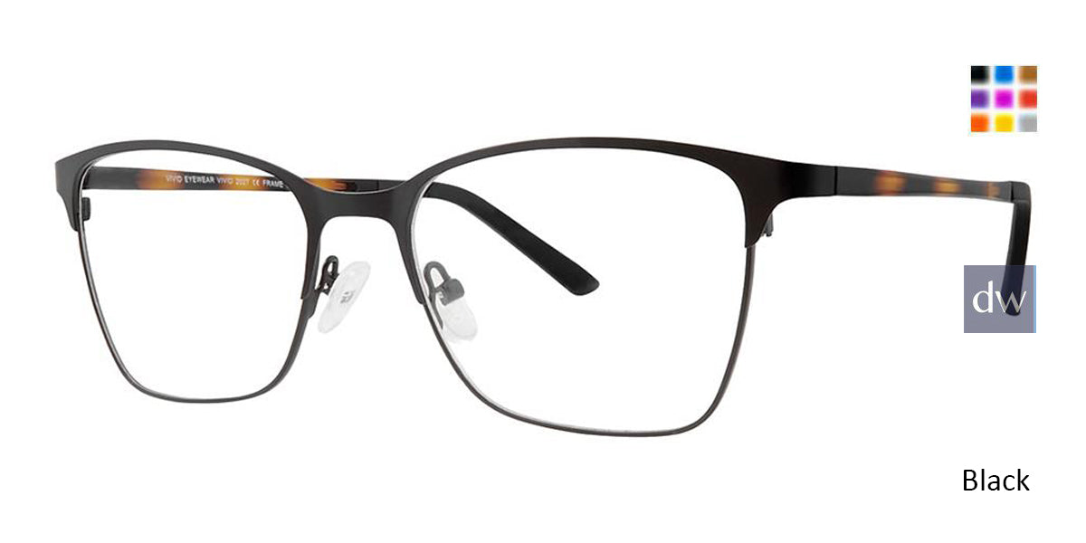 Matt Black Vivid 2027 Eyeglasses.