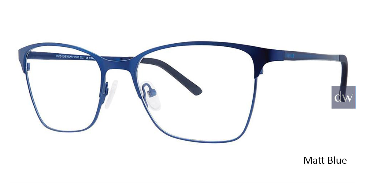 Matt Blue Vivid 2027 Eyeglasses.