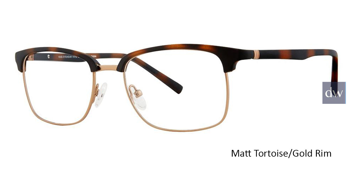 Matt Tortoise/Gold Rim Vivid Collection Vivid 262 Eyeglasses.