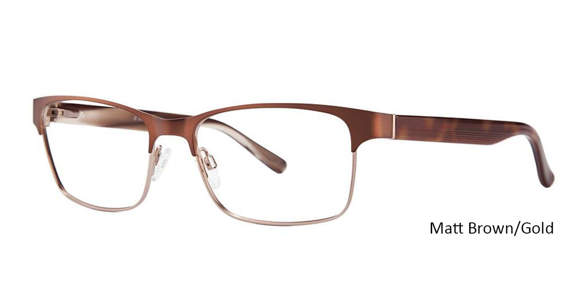 Matt Brown/Gold Vivid 383 Eyeglasses.
