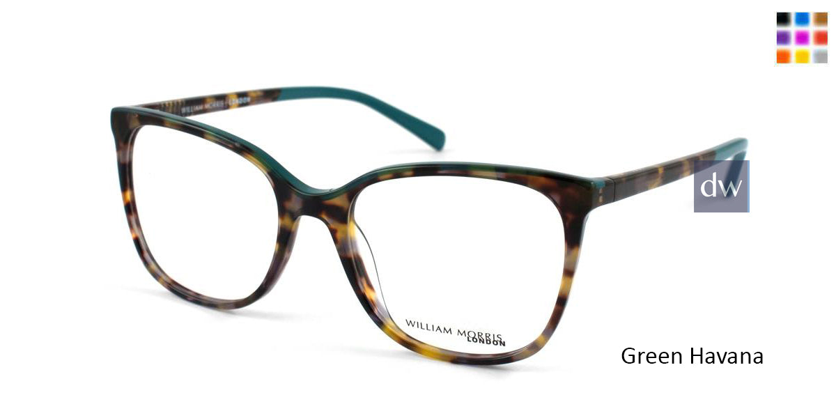 Green Havana William Morris London WM50042 Eyeglasses.