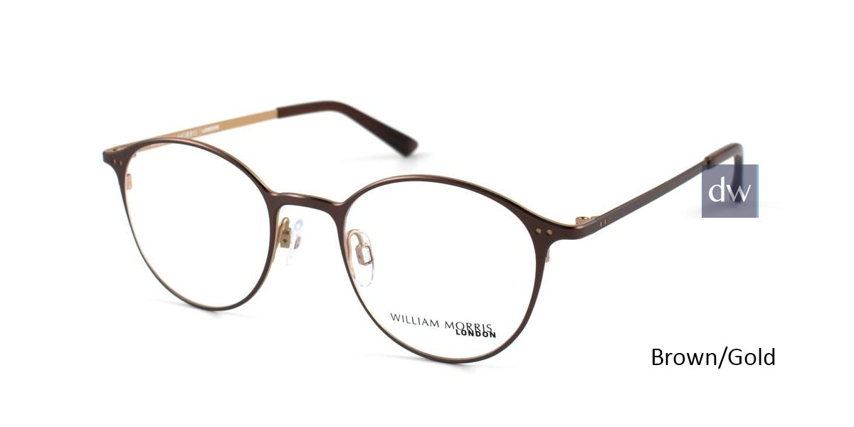 Brown/Gold William Morris London WM50057 Eyeglasses.