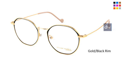 Gold/Black Rim William Morris London WM50099 Eyeglasses.