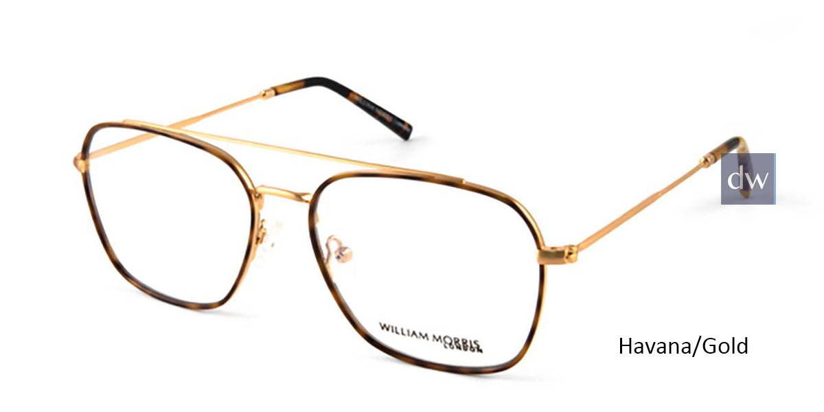 Havana/Gold William Morris London WM50102 Eyeglasses.