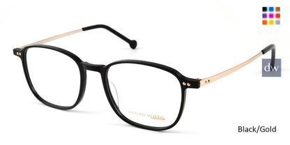 Black/Gold William Morris London WM50110 Eyeglasses.