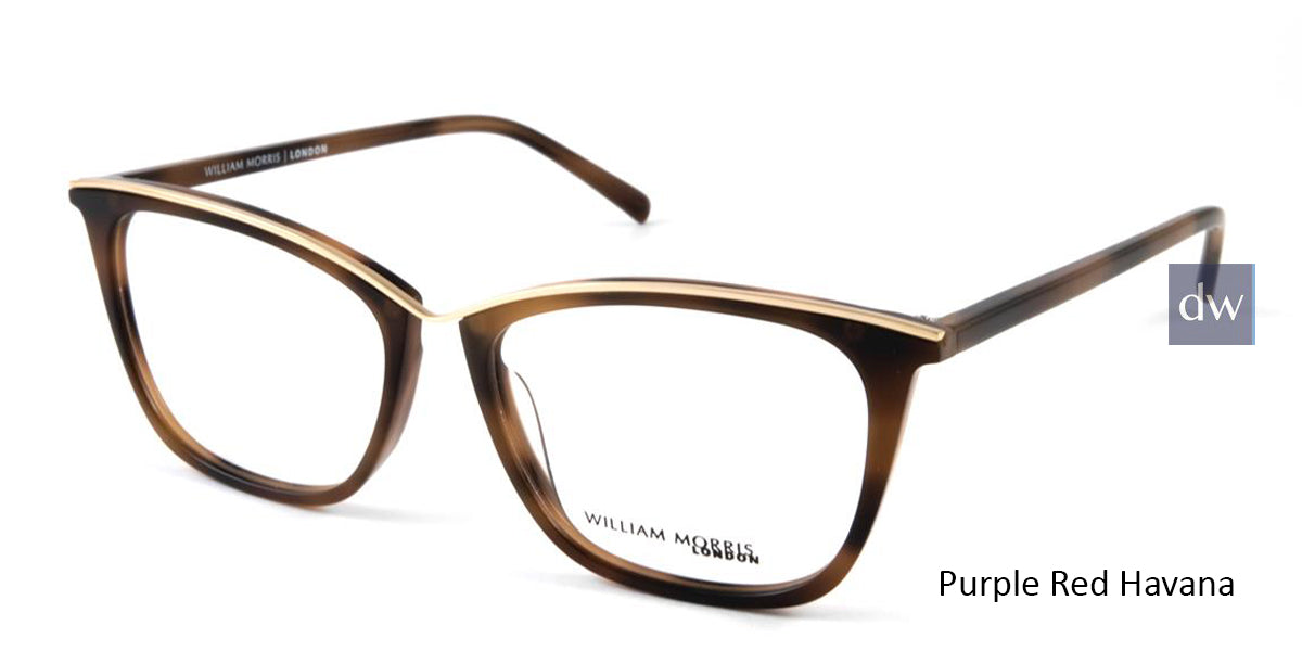 Purple Red Havana William Morris London WM50117 Eyeglasses.