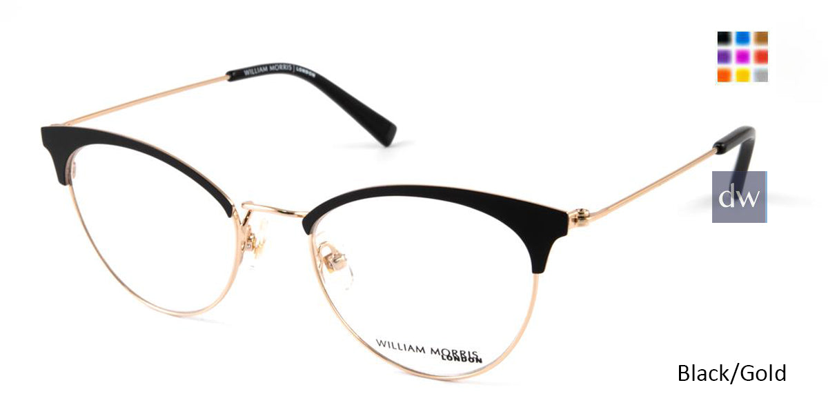 Black/Gold William Morris London WM50120 Eyeglasses.