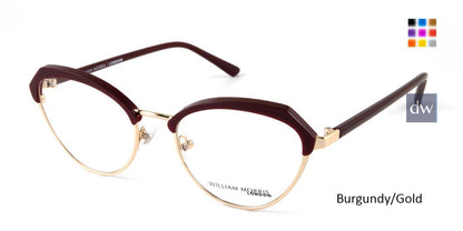 Burgundy/Gold William Morris London WM50123 Eyeglasses.