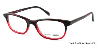 Dark Red Gradient (C4) William Morris London WM9954 Eyeglasses - Teenager.